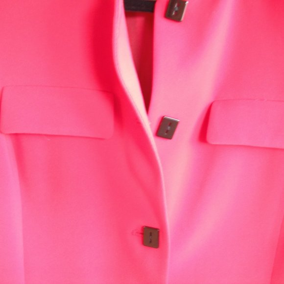 Kasper ASL Women's RED Blazer Jacket Polyester Size 12 Petite Longs Sleeve - Picture 13 of 14